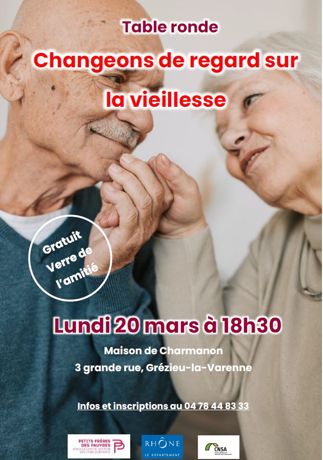 affiche table ronde veillesse 20 mars