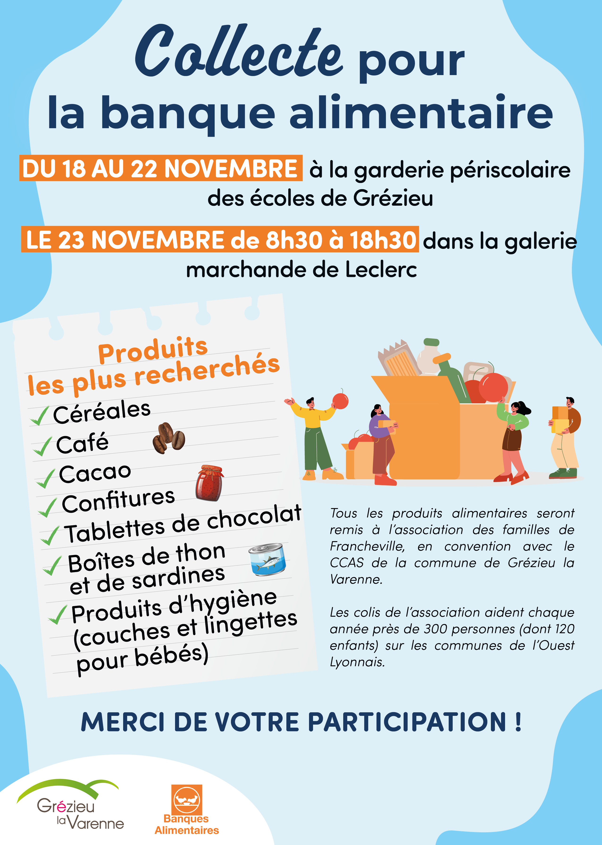 affiche collecte alimentaire