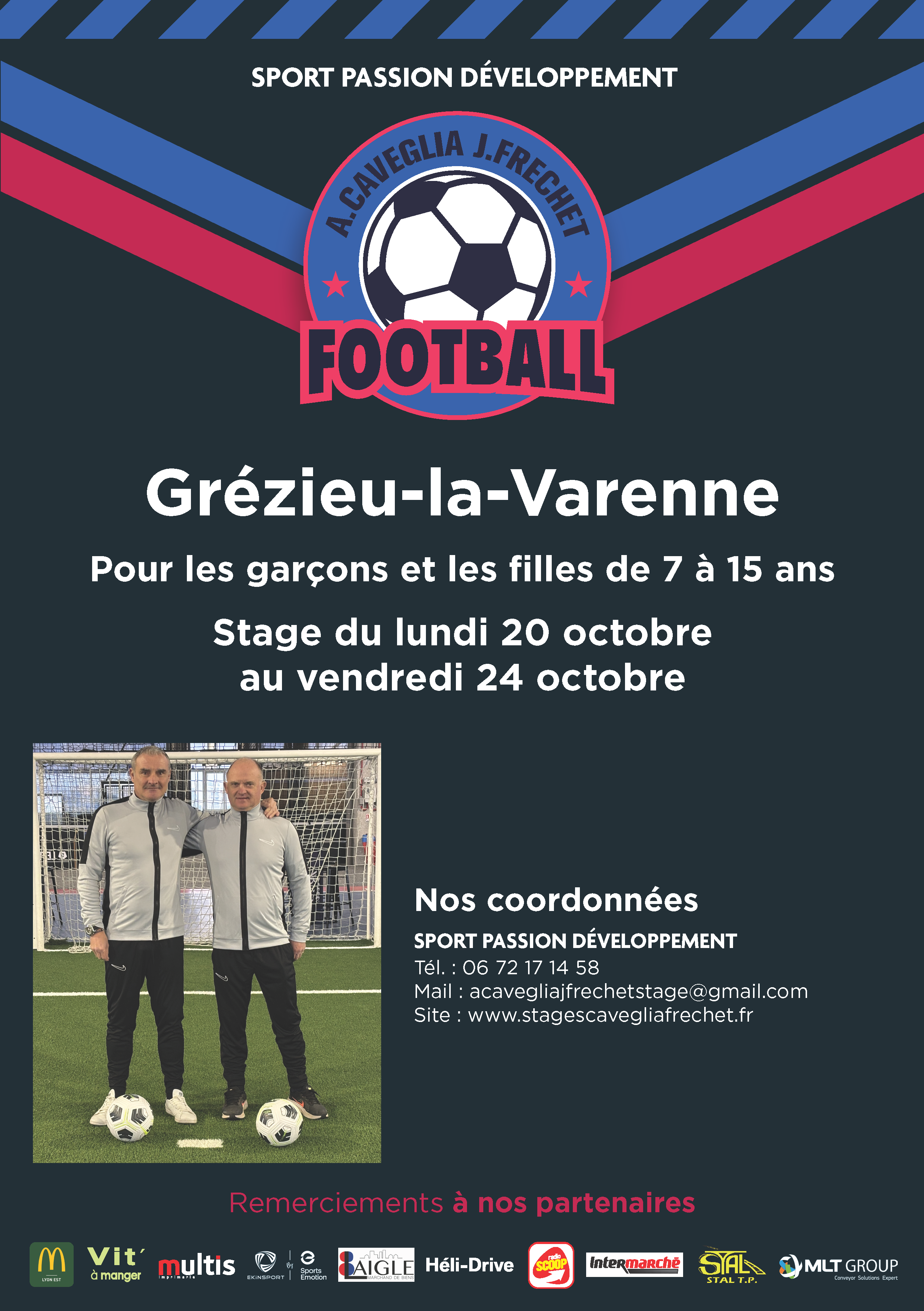 Affiche Stage GREZIEU CAVEGLIA FRECHET