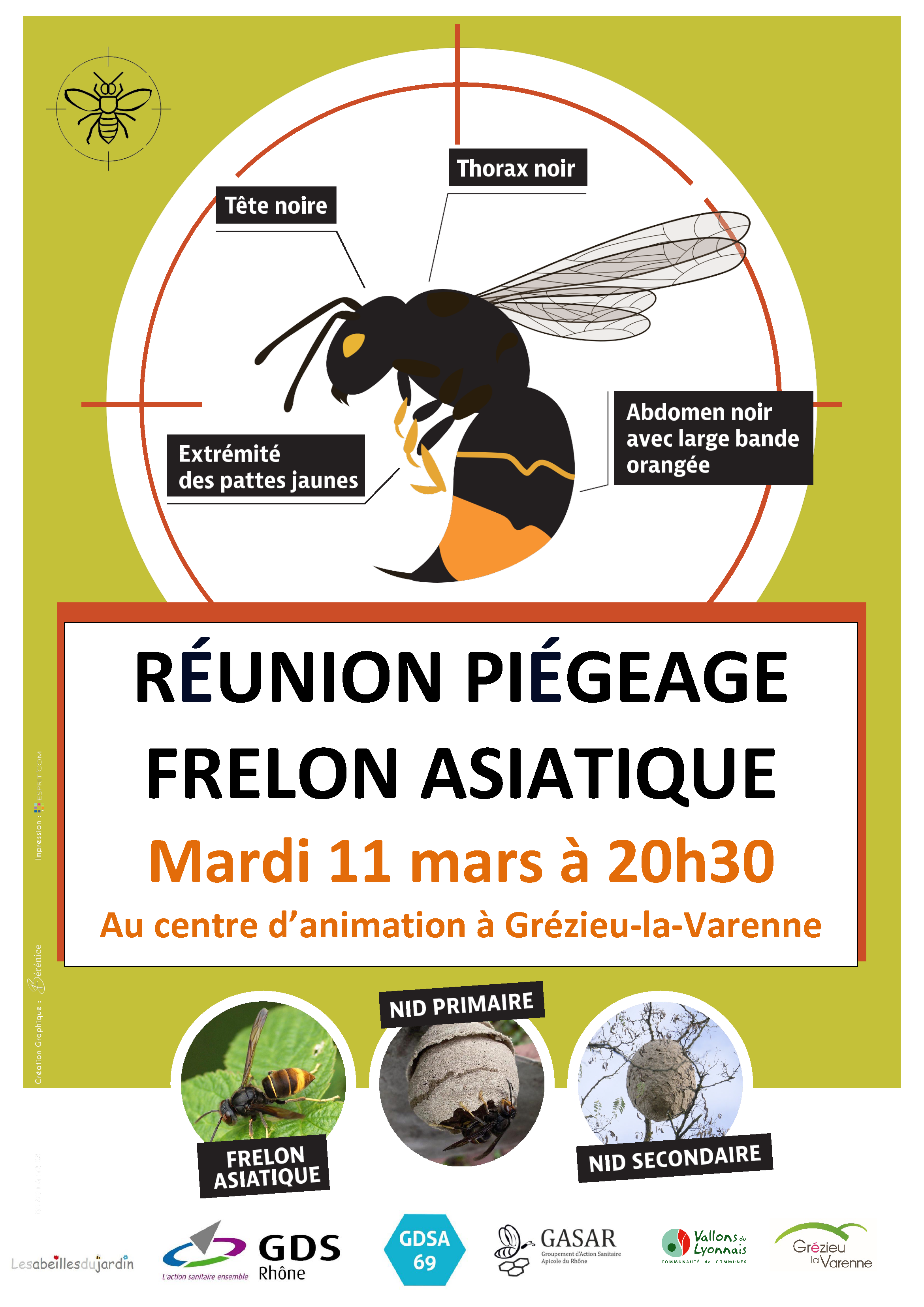 affiche type reunion frelon